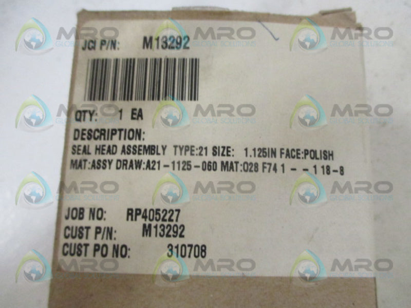 JOHN CRANE M13292 SEAL ASSEMBLY NSMP