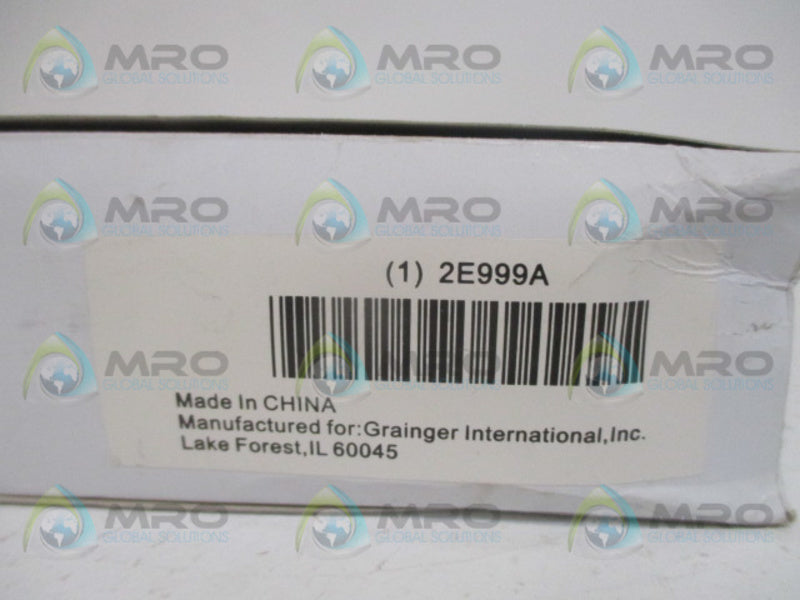 GRAINGER 2E999A CLEAR PLASTIC COVER NSMP