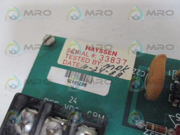 HAYSSEN RAAMP RA1EM0GT BOARD UNMP