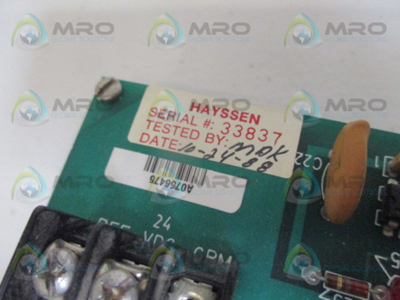 HAYSSEN RAAMP RA1EM0GT BOARD UNMP