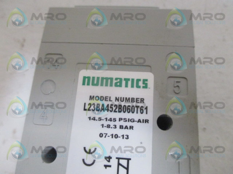 NUMATICS L23BA452B060T61 AIR CONTROL VALVE (AS PICTURED)  NSNP