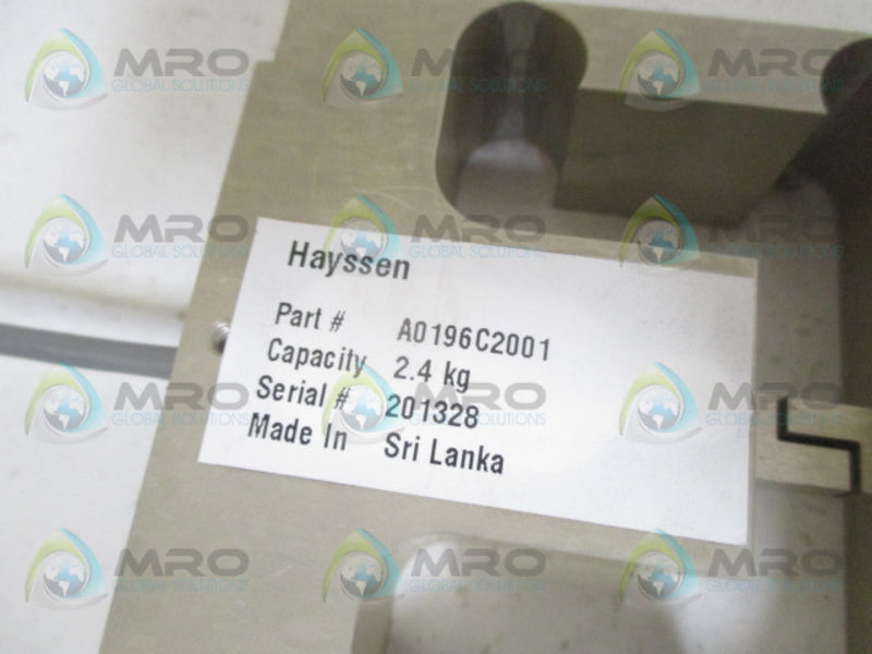 HAYSSEN A0196C2001 LOAD CELL 2.4KG NSNP