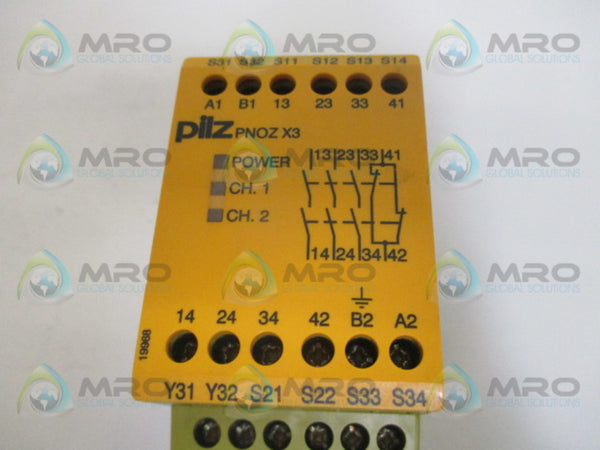 PILZ PNOZX324VDC3N1NC1SO SAFETY RELAY 24V NSNP