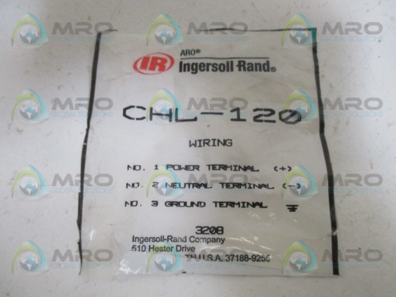 INGERSOLL RAND CHL-120 WIRING NSNP