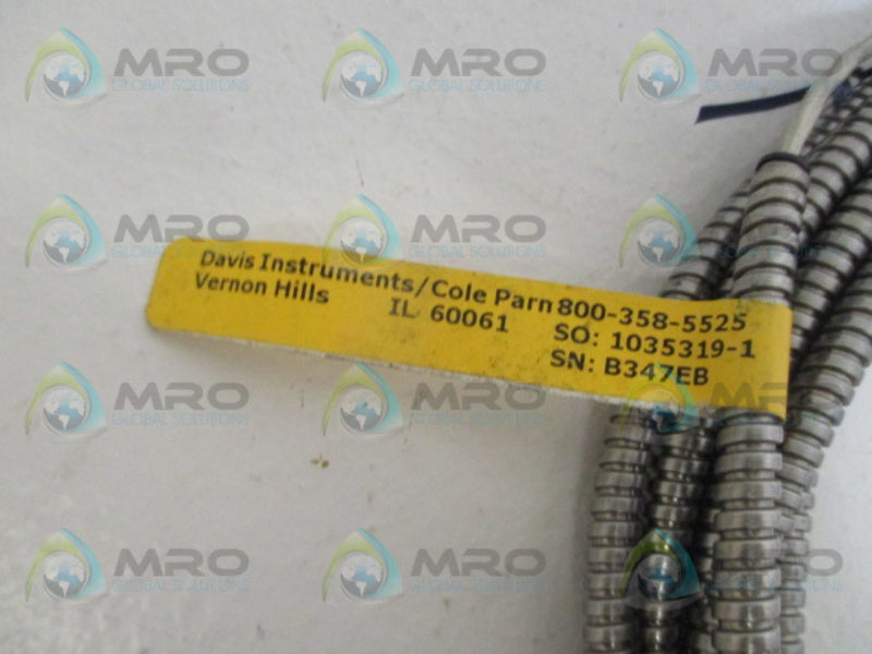 DAVIS INSTRUMENTS RBF1853P31Z-02-00-F3A192-006-2 SENSOR CABLE NSNP