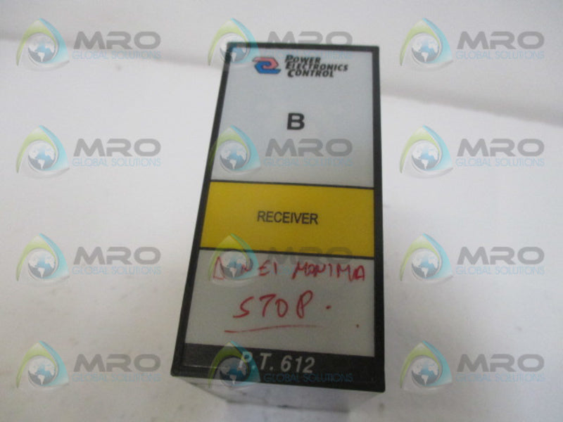 POWER ELECTRONIC CONTROLS P.T.612 RECIEVER RELAY UNMP
