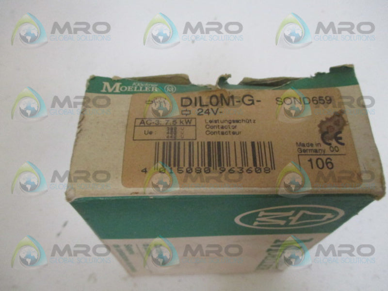 KLOCKNER MOELLER DIL0M-G-24VDC CONTACTOR 24VDC  NSMP