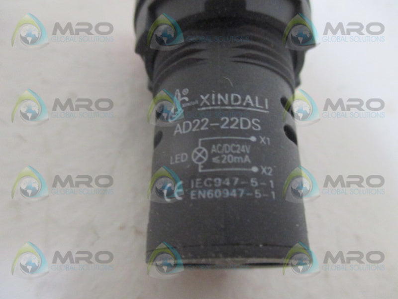 XINDALI AD22-22DS RED LED INDICATOR LIGHT 24V NSMP