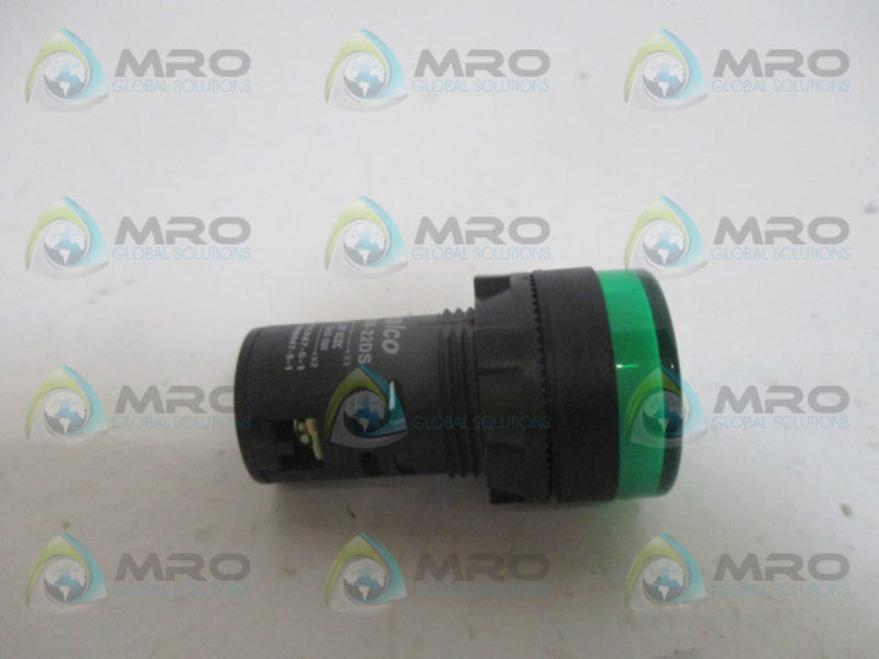 VALCO AD26-22DS GREEN LED INDICATING LIGHT 24V NSNP