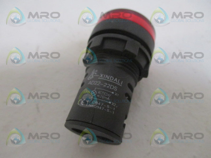XINDALI AD22-22DS RED LED INDICATOR LIGHT 24V NSNP
