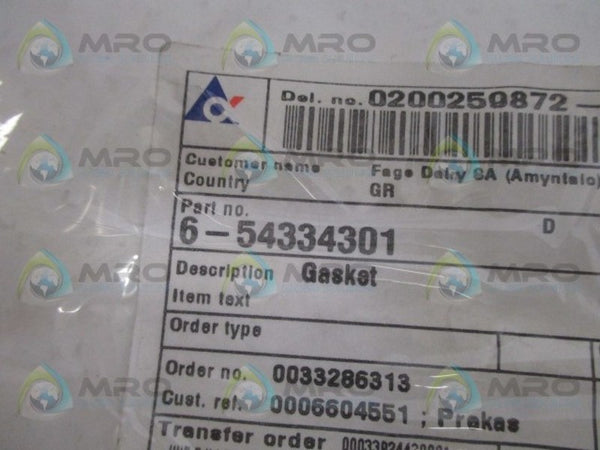 ALFA LAVAL 6-54334301 GASKET NSNP