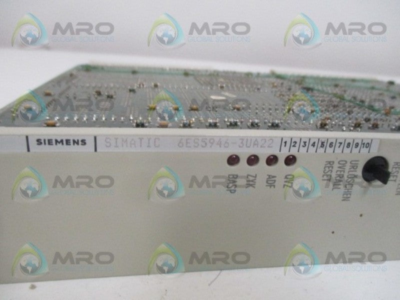 SIEMENS SIMATIC S5 6ES5946-3UA22 CPU MODULE NSNP