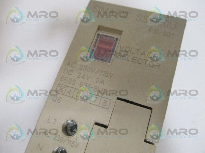 SIEMENS SIMATIC S5 6ES5931-8MD11  NSMP