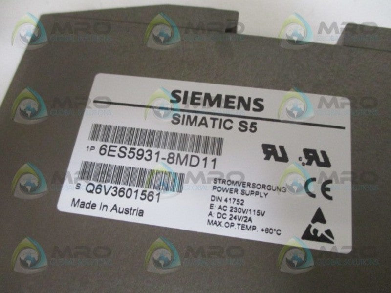 SIEMENS SIMATIC S5 6ES5931-8MD11  NSMP