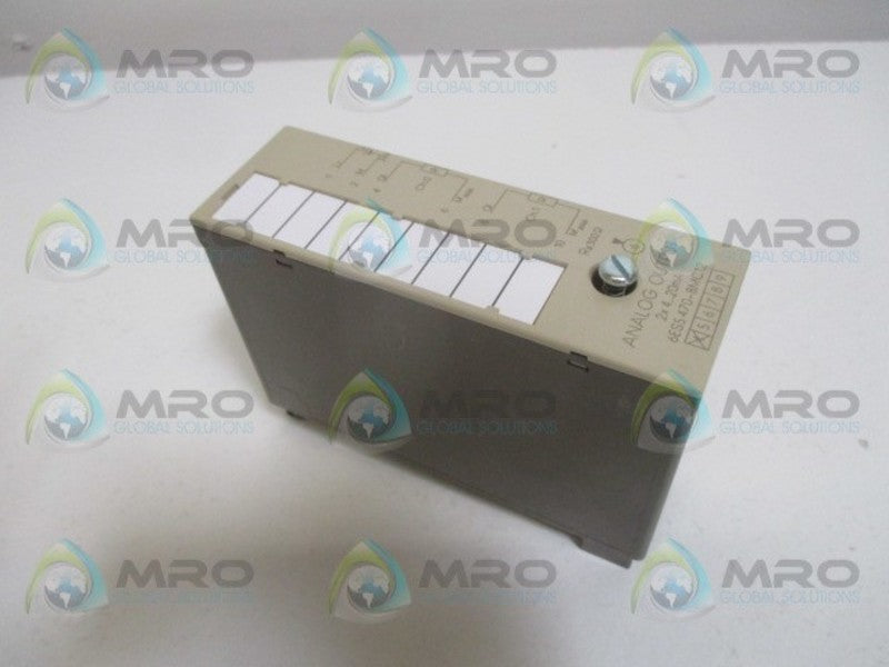 SIEMENS SIMATIC S5 6ES5470-8MC12 ANALOG OUTPUT MODULE NSMP
