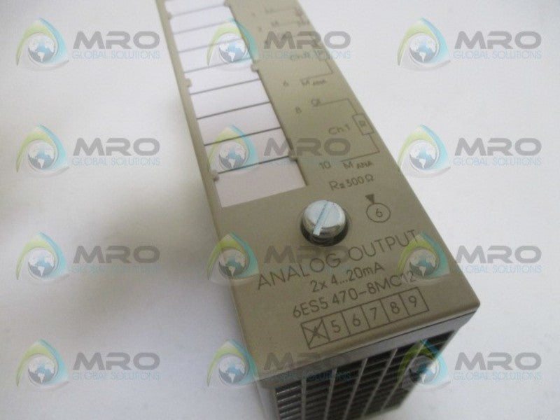 SIEMENS SIMATIC S5 6ES5470-8MC12 ANALOG OUTPUT MODULE NSMP