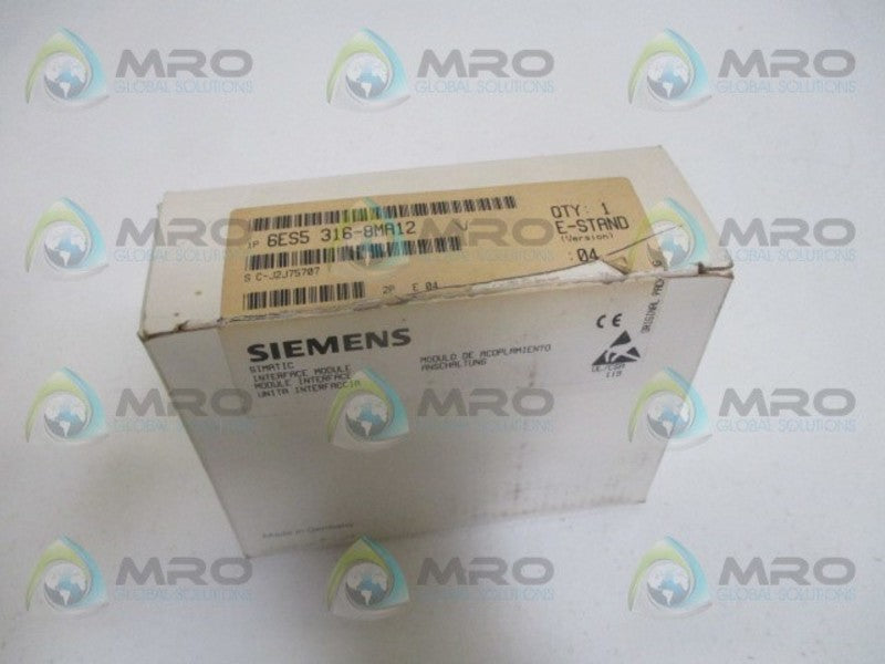 SIEMENS SIMATIC S5 6ES5316-8MA12 INTERFACE MODULE  NSMP