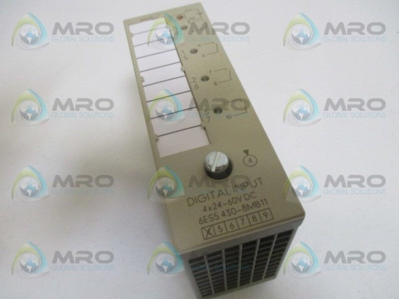 SIEMENS SIMATIC S5 6ES5430-8MB11 DIGITAL INPUT MODULE 24-60VDC NSMP
