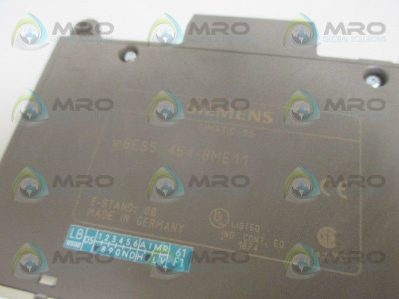 SIEMENS SIMATIC S5 6ES5464-8ME11 ANALOG INPUT MODULE NSMP