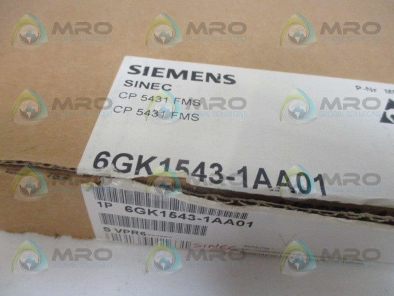 SIEMENS SIMATIC 6GK1543-1AA01 COMMUNITCATION MODULE (AS PICTURED) NSMP