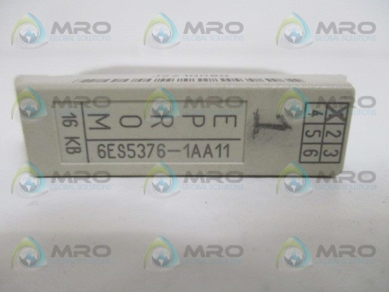 SIEMENS SIMATIC S5 6ES5376-1AA11 MEMORY MODULE 16KB UNMP