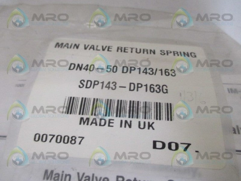 SPIRAX SARCO DP163 0074087 VALVE SPRING NSMP