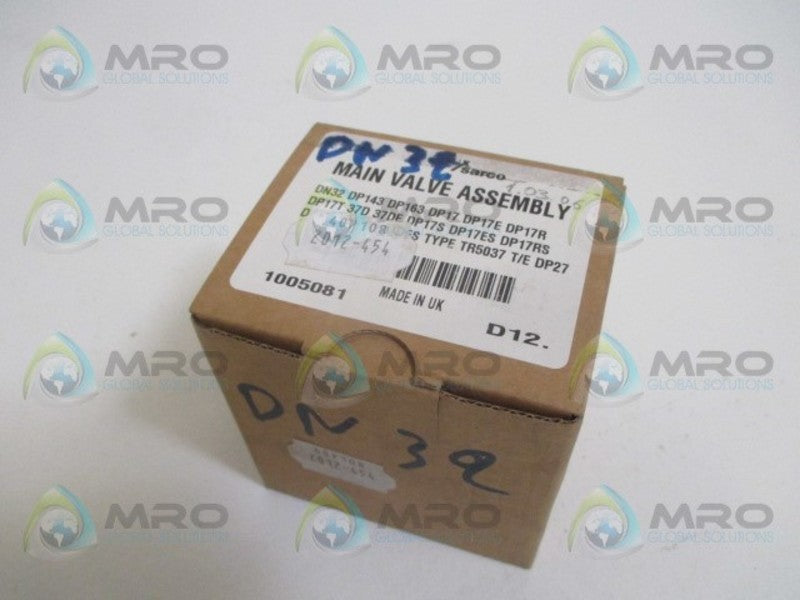 SPIRAX SARCO DP163 1005081 MAIN VALVE ASSEMBLY NSMP