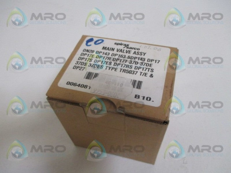 SPIRAX SARCO DP163 0064081 MAIN VALVE ASSEMBLY NSMP