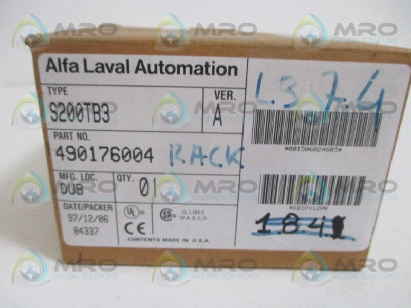 ALFA LAVAL S200-TB3 TERMINAL BLOCK INTERFACE NSMP