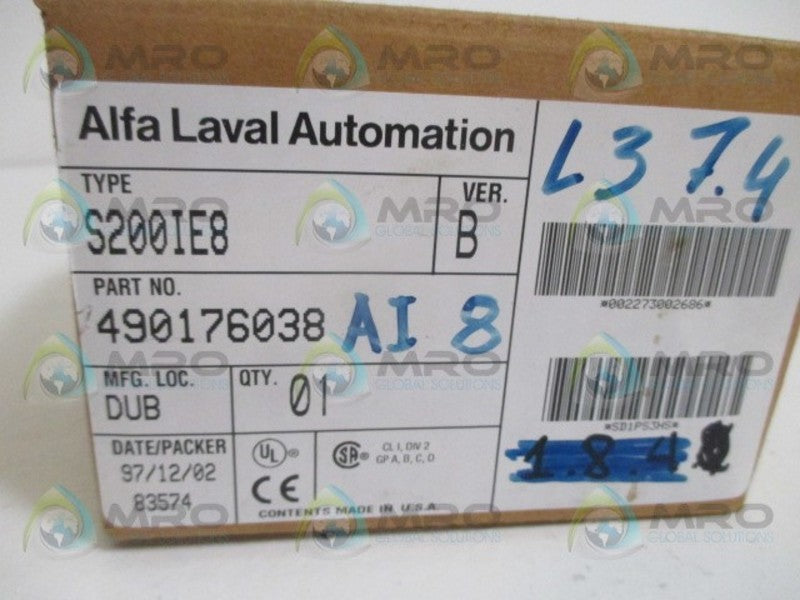 SPIRAX SARCO S200-IE8 ANALOG INPUT NSMP