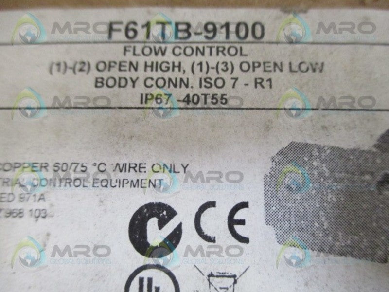JOHNSON CONTROLS F61TB-9100 FLOW SENSOR (IN BOX) UNMP