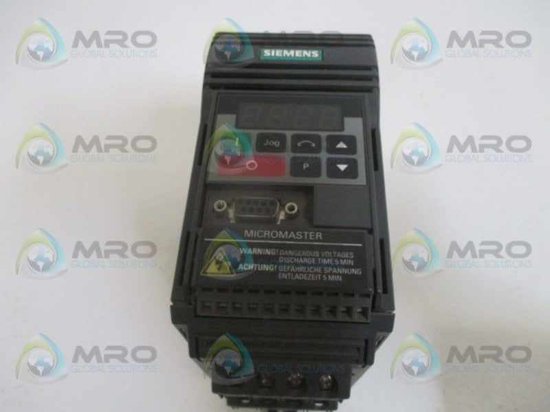 SIEMENS MICROMASTER 6SE9214-ODA40 DRIVE UNMP