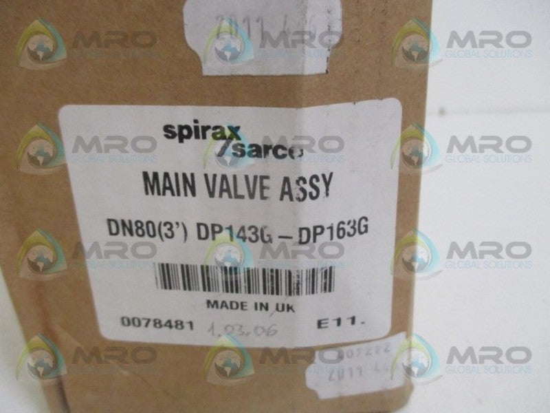 SPIRAX SARCO DN80(3") MAIN VALVE ASSY DP143G-DP163G NSMP