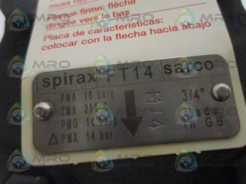 SPIRAX SARCO FT14 STEAM TRAP VALVE  3/4" NSMP
