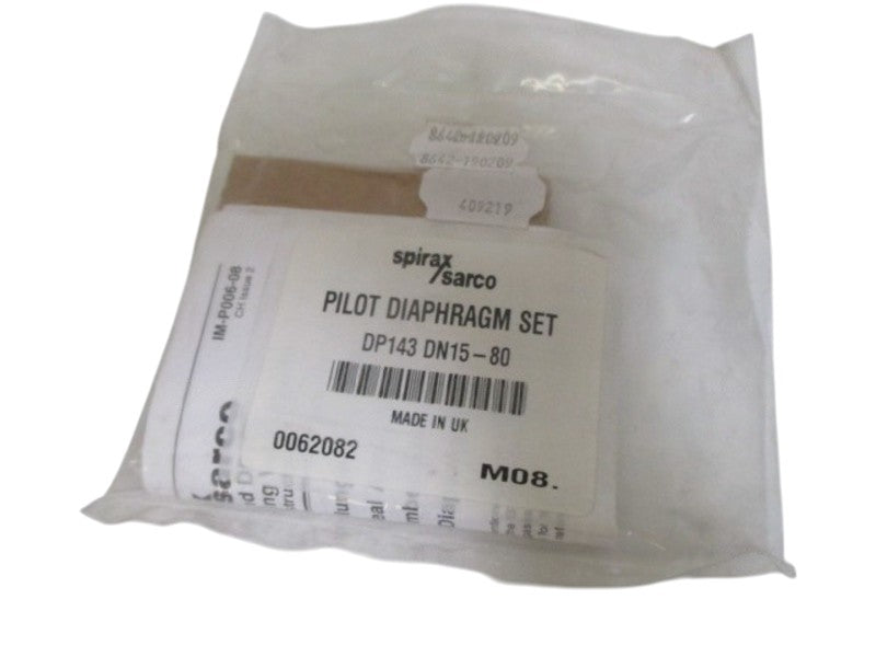 SPIRAX SARCO DP143 0062082 PILOT DIAPHRAGM SET NSMP