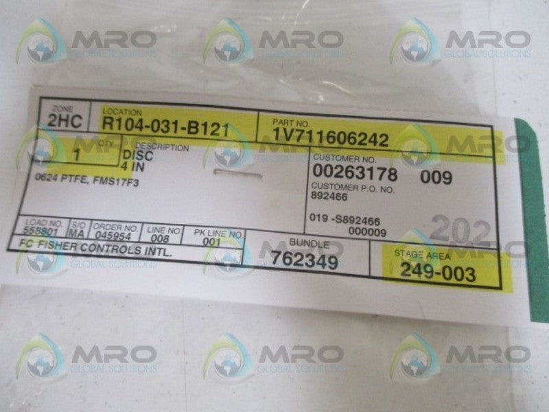FISHER 1V711606242 DISC 4"  NSNP
