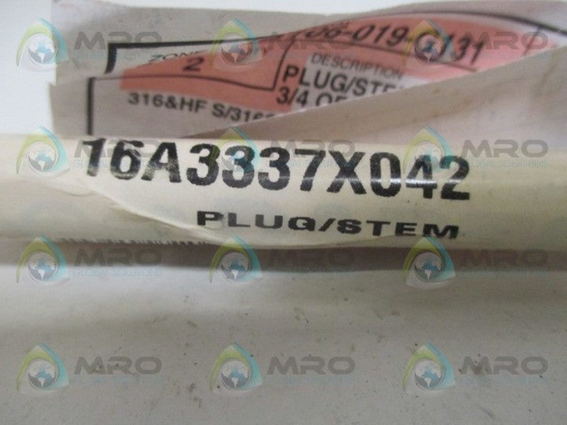 FISHER 16A3337X042 STEM PLUG NSNP