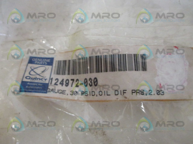 QUINCY QUALITY 124972-030 GAUGE NSNP