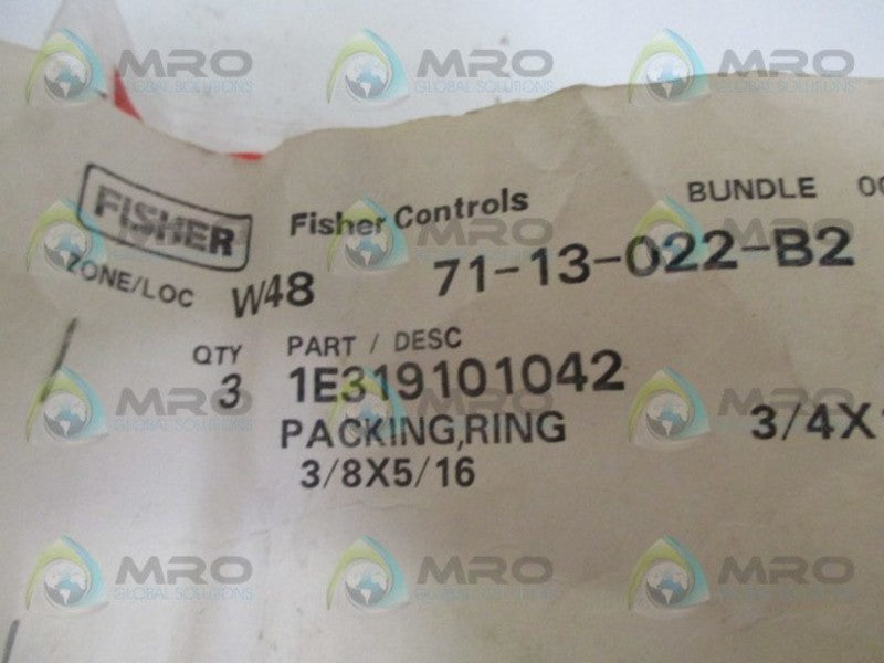 FISHER 1E319101042 PACKING RING (PKG OF 3) NSMP