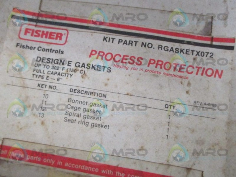 FISHER RGASKETX072 GASKET KIT NSMP