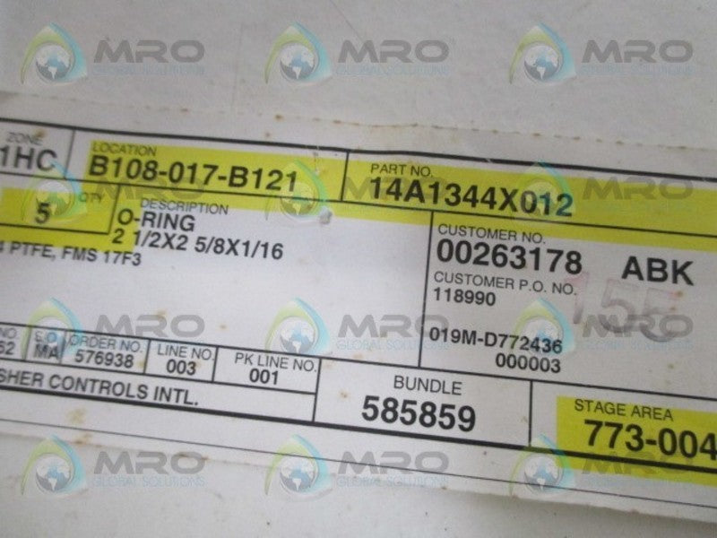 FISHER 14A1344X012 O-RING NSNP