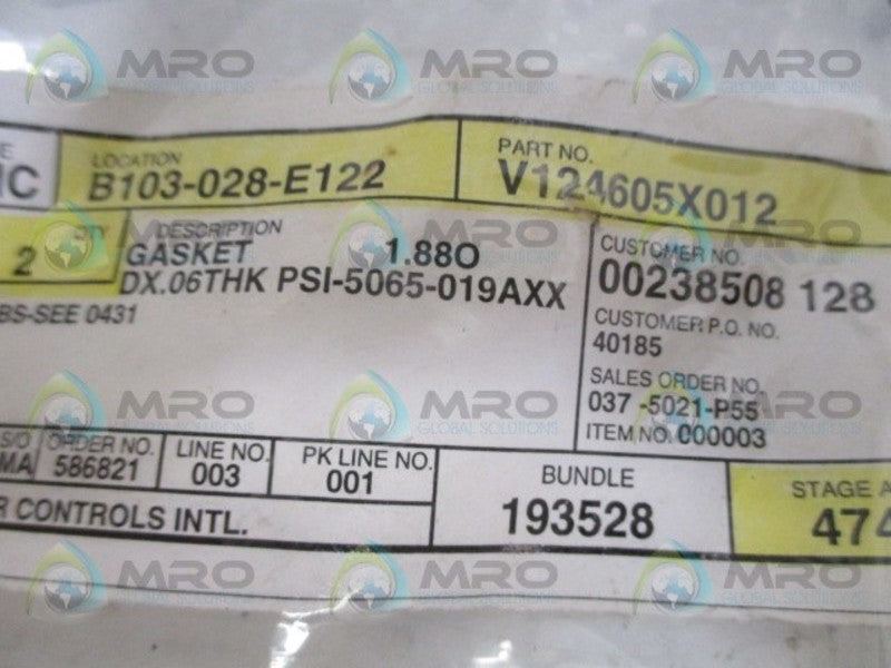 FISHER V124605X012 GASKET NSNP