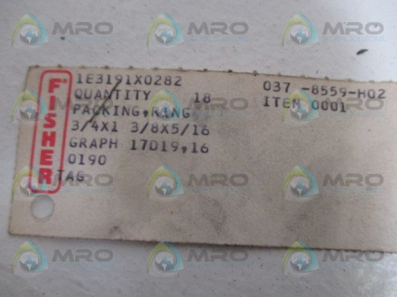 FISHER 1E3191X0282 PACKING RING NSNP