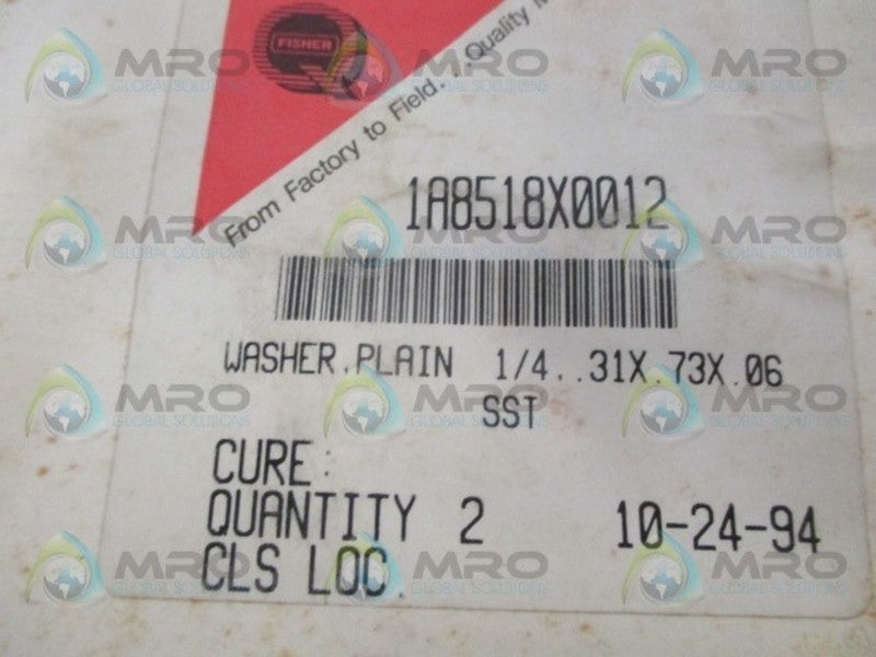 FISHER 1A8518X0012 WASHER (PKG OF 2) NSMP