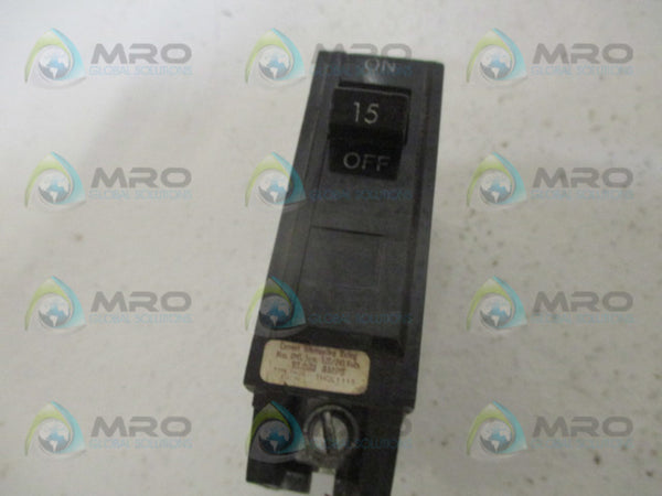 GENERAL ELECTRIC THQL1115 CIRCUIT BREAKER 15A UNMP