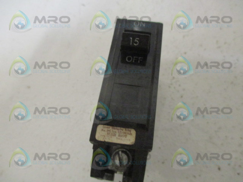 GENERAL ELECTRIC THQL1115 CIRCUIT BREAKER 15A UNMP