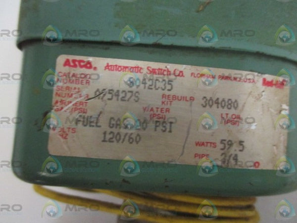 ASCO 8042C35 VALVE 3/4" 120V UNMP