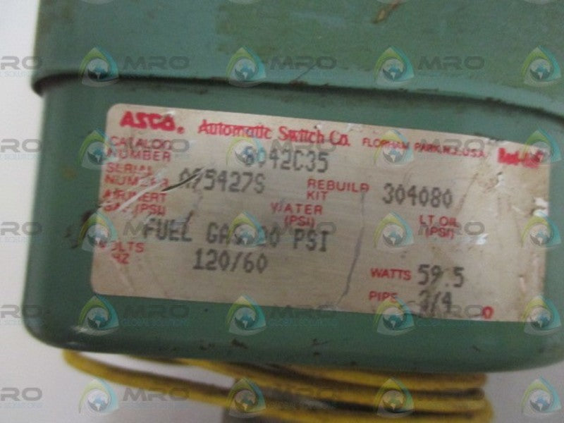ASCO 8042C35 VALVE 3/4" 120V UNMP