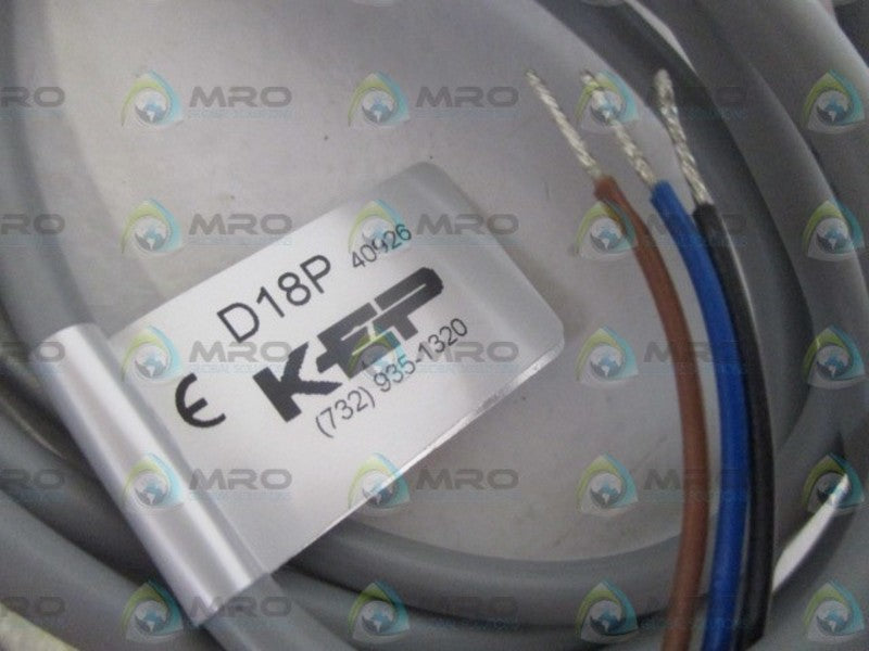 KEP D18P PROXIMITY SENSOR 10-30VDC NSNP