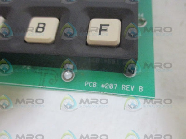 PCB 207 W/ 84BC1-004 KEYPAD ADAPTOR BOARD UNMP